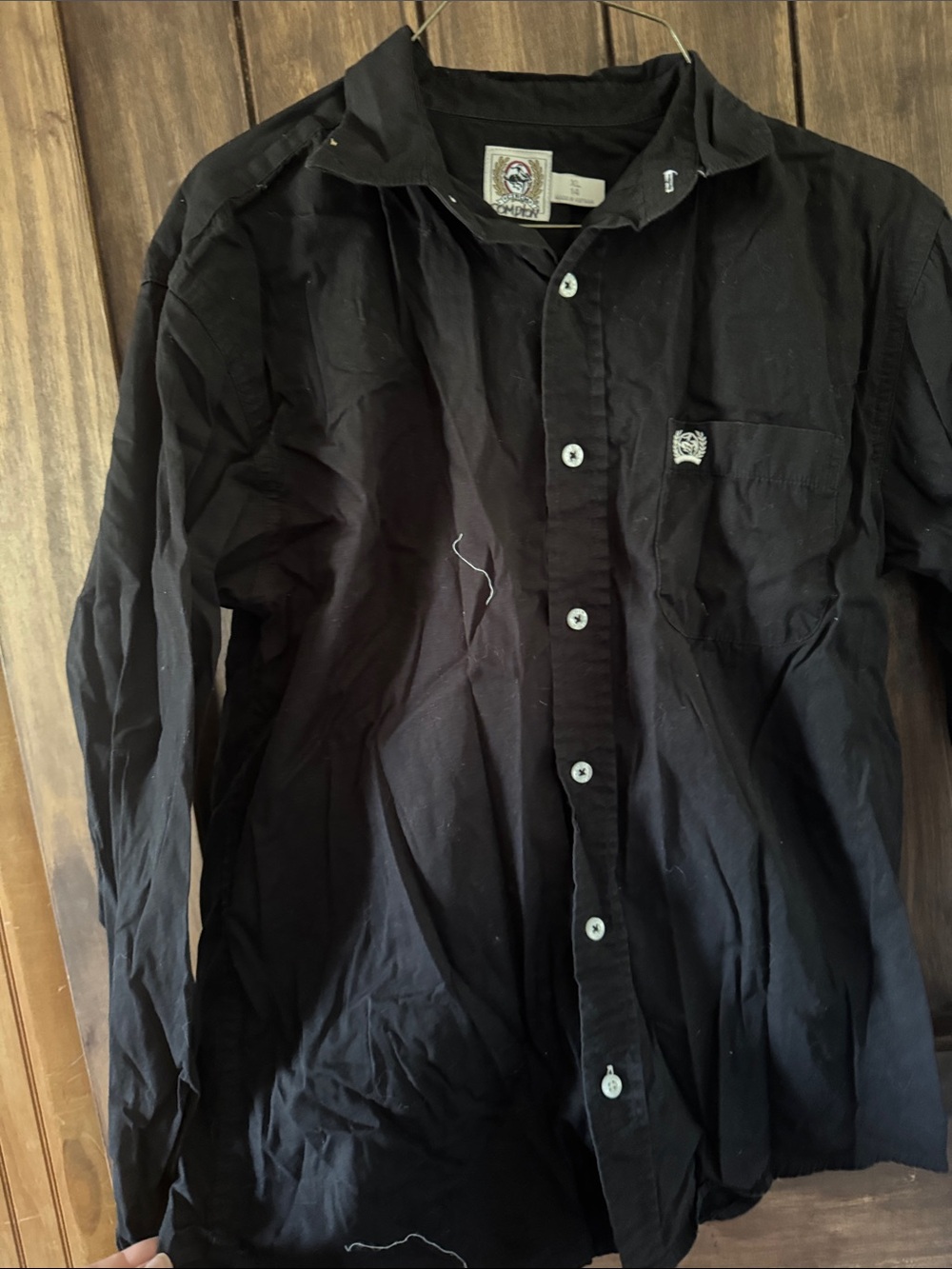 Cinch Black Button-Down Shirt